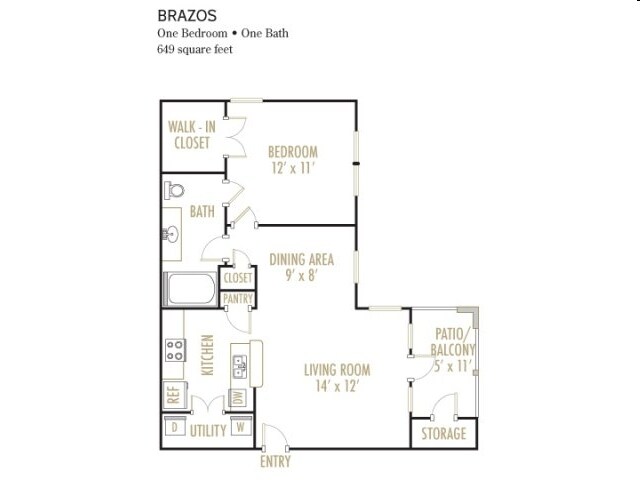 Brazos 1x1 0432 floor plan
